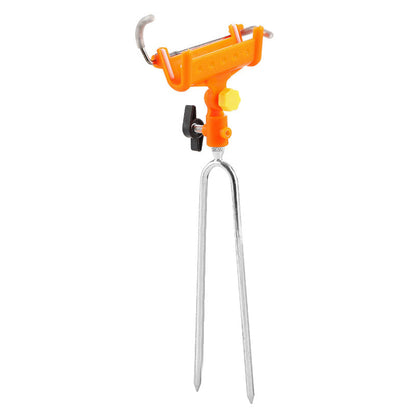 🎣 50% OFF NOW! 🔒 Fishing Rod Self-Locking Turret Bracket – 360° Rotation, Stainless Steel & Rubber-Sleeved – Stable Rod Holder for All Waters 💪