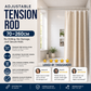 🛏️ LIMITED-TIME 50% OFF! 🔧 Adjustable No-Drill Tension Rod – Damage-Free Install, Anti-Slip & Multi-Purpose, Max 15KG Load 🏠