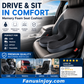 🚗 LIMITED‑TIME 50% OFF! 💺 Ergonomic Non‑Slip Memory Foam Car Seat Booster Cushion – Orthopedic Sciatica & Tailbone Pressure Relief ☁️