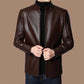 ❄️ 2026 Luxe Warmth | Men‘s Plush-Lined Leather Jacket | Winter-Ready Style 🔥【NEW】