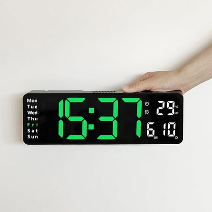 🕐💡 50% OFF! ⌚16" Large Digital Clock with Temperature, Date, Auto DST, Night Light, Auto Brightness Dimmer – Smart Display for Every Room