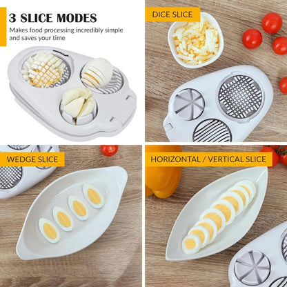 💐50% OFF ! 3-in-1 Egg Slicer – Perfect slices, wedges & rounds 🥚✨【Limited Offer】