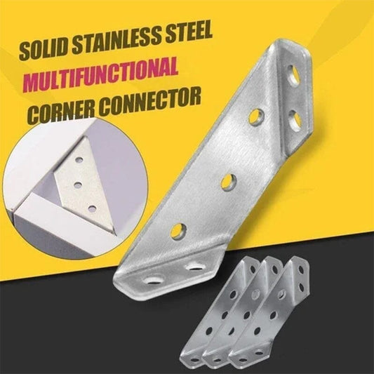 🔩 50% OFF NOW! 🪑 Stainless Steel Corner Brace – Triangular Stability, Rust-Proof & Easy Install – For Furniture, Shelves & Frames 💪