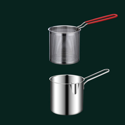 🍳✨50% OFF! 🫕⚙️ 304 Stainless Steel Multifunctional Fryer – Deep Fry Basket & Grid Included, Easy Clean & Durable. Over 23,514 Perfect Fries!✨