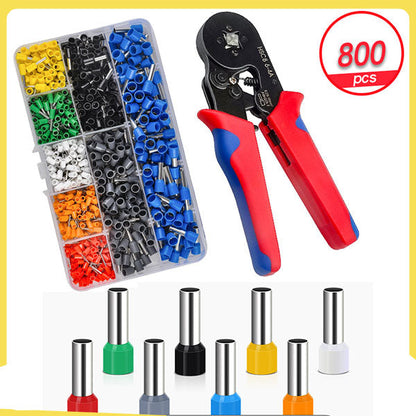 🔌 50% OFF NOW! ⚡ Cold Pressing Crimping Pliers Set – Ratchet Mechanism, Auto Reset & Ergonomic Grip – For Electricians & DIY 🛠️