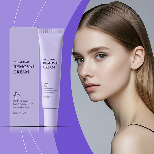 💐50% OFF ! Gentle Facial Hair Removal Cream – Painless & Non-Irritating 🧴✨【Buy 2 Get 1 Free】