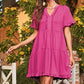 💐 50% OFF Summer Hot Sale! Women‘s V Neck Ruffle Shift Dress – Breezy & Flowy for Hot Days ☀️🍃 【Limited Time】