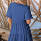 💐 50% OFF Summer Hot Sale! Women‘s V Neck Ruffle Shift Dress – Breezy & Flowy for Hot Days ☀️🍃 【Limited Time】