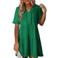 💐 50% OFF Summer Hot Sale! Women‘s V Neck Ruffle Shift Dress – Breezy & Flowy for Hot Days ☀️🍃 【Limited Time】