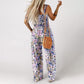 🏝️LAST DAY SALE 50% OFF🏖️Women’s Casual Print Sleeveless Overalls Jumpsuits