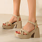 💐50% OFF ! Thick Heel Sandals – Instantly Slim & Lengthen Your Legs 👠🔥【Exceptional Price】