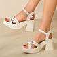 💐50% OFF ! Thick Heel Sandals – Instantly Slim & Lengthen Your Legs 👠🔥【Exceptional Price】