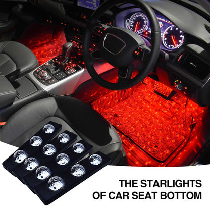 🌌 50% OFF NOW! 🚗 USB Star Atmosphere Light – 7 Colors, Remote Control & Music Mode – Fits All Cars for Front & Back Seats ✨