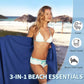 🏖️🌟 2026 New Arrivals | Beach Towel in Bag with Pockets | Pool Ready in Seconds 🔥【50% OFF】