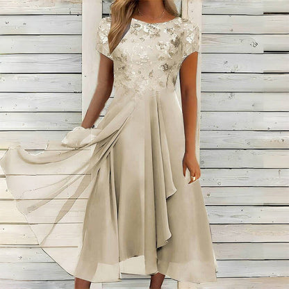 🌸🕊️ LIMITED TIME 50% OFF! 👗Elegant Round Neck Dress – Clean lines & soft drape – Effortless femininity for every day.