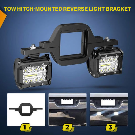 🚗 50% OFF NOW! 🔦 Tow Hitch Reverse Light Bracket – High-Quality Alloy, Universal Fit & Easy Install – Boosts Rear Visibility 🛡️