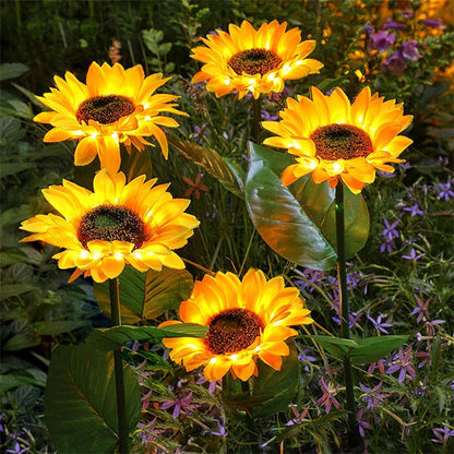 🌻 60% OFF FLASH SALE ! Sunflower Solar Lights – Glowing Decor for Garden ✨🌿【Hurry Up】