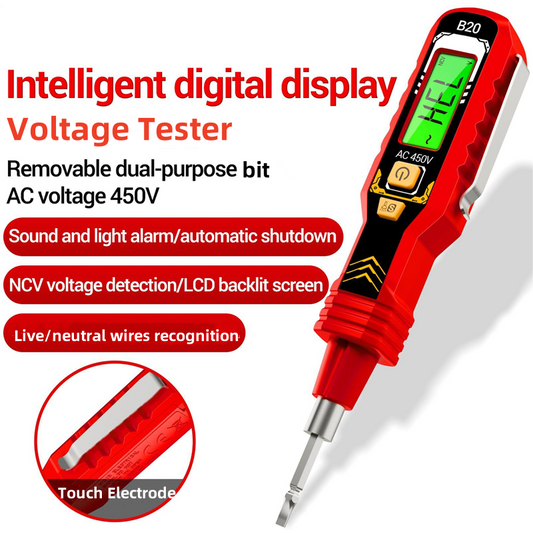 🚀 2026 Smart Tech | Non-Contact Voltage Tester | LCD Display for Clear Reading ⚡【50% OFF】