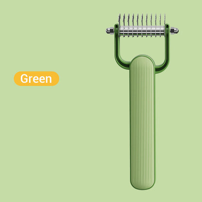 🐕🐈🪮 LIMITED-TIME 50% OFF! Stainless Steel Pet Comb for Shedding & Detangling – Dual-Sided Teeth, Removes Loose Undercoat & Mats Gently, Suitable for Long or Short Hair 🧴✨
