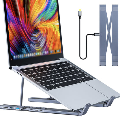 💐60% OFF ! Laptop Stand with USB-C Hub – Save Desk Space 📦🖥️【Exceptional Price】