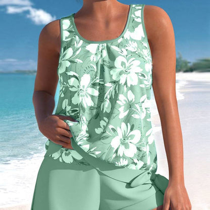 💦🔄 LIMITED TIME 50% OFF! 🌊Printed Tankini – Soft fabric & flexible design – Move freely in and out of water. 🤽‍♀️