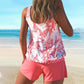 💦🔄 LIMITED TIME 50% OFF! 🌊Printed Tankini – Soft fabric & flexible design – Move freely in and out of water. 🤽‍♀️