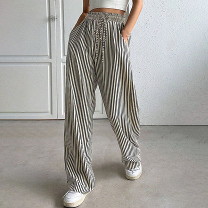 💐50% OFF ! Women‘s Vertical Stripe Pants – Slimming Effect & Comfort ✨👖【Limited Offer】