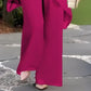 💐50% OFF ! Asymmetric Top & Wide Leg Pants Set – Trendy & Unique 💃✨【Limited Offer】