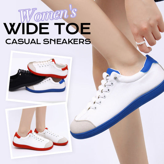 ☁️ Walk on Clouds | Women‘s Wide Toe Sneakers | Zero Break-In ✨【50% OFF 2026 Bestseller】