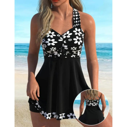 🎁New arrival 52% OFF💥Women's Floral Print Tankini Swimsuits with Boyshorts
