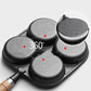 🍳 50% OFF NOW! 🔥 4-Cup Cast Iron Egg Frying Pan - Non-Stick & Even Heating, Perfect for Breakfast Sandwiches or Pancakes 🥪✨