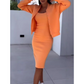 📢📢56% OFF !!!⏰Spaghetti Strap Bodycon Dress & Jacket Set