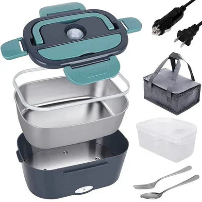 🎁2026 HOT SALE 🔥2-in-1 Portable Dual Voltage Electric 7-Piece Set Lunch Box