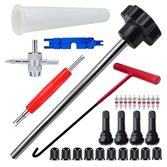 🔧 50% OFF NOW! 🚗 Tire Valve Tool Kit – Rapid Valve Maintenance, Complete Tool Integration & Broad Vehicle Compatibility 💪