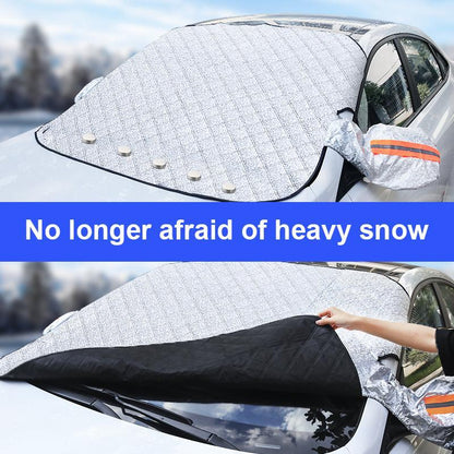 ☀️ 50% OFF NOW! 🚗 Windshield Cover with Suction Cups – Blocks 99% UV, Prevents Frost & Snow – Portable & Washable ❄️
