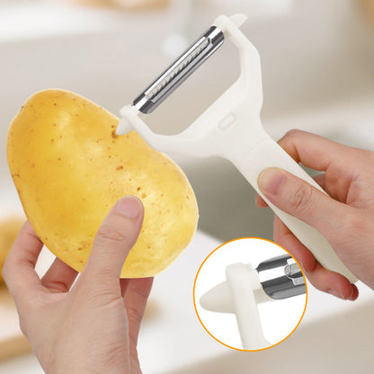 💐50% OFF! 2-in-1 Peeler & Shredder – Non-Slip Handle & Protected Blades 🛡️✋【Exceptional Price】