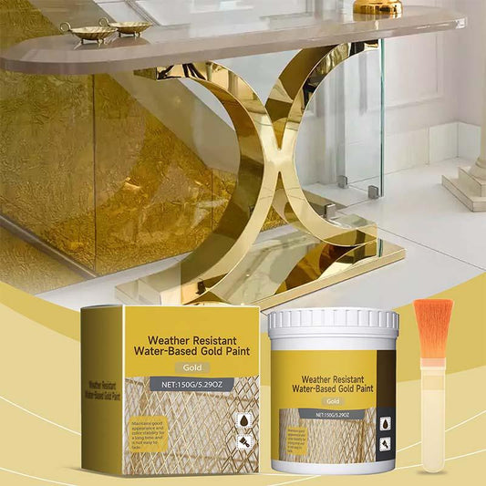 💐50% OFF ! Fast‑Drying Gold Paint – Adheres to wood, metal & stone ⚡🖌️【Limited Offer】