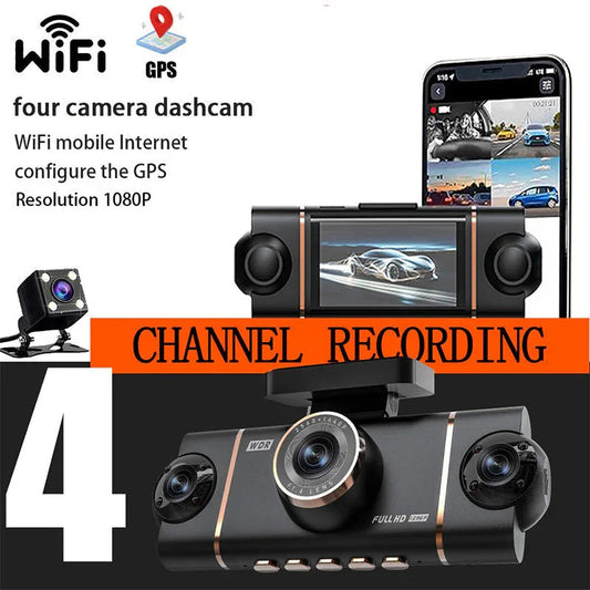 💐60% OFF ! 4-Way Car Camera – 24/7 Parking Monitoring 🚘🎥【Exceptional Price】
