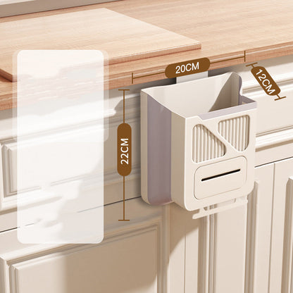 🗑️ LIMITED‑TIME 50% OFF! 🧺 Foldable Hanging Kitchen Waste Trash Can ♻️