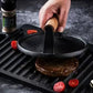 🥩 LIMITED‑TIME 50% OFF! 🔥 17,452 Sold – Cast Iron Steak & Burger Press – Perfect Grill Marks, Even Cooking & Wooden Handle 🍔