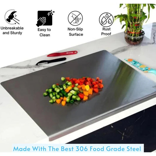 🍞🥗 50% OFF! 🥩304 Cutting Board – For meat, baking & veggies.
