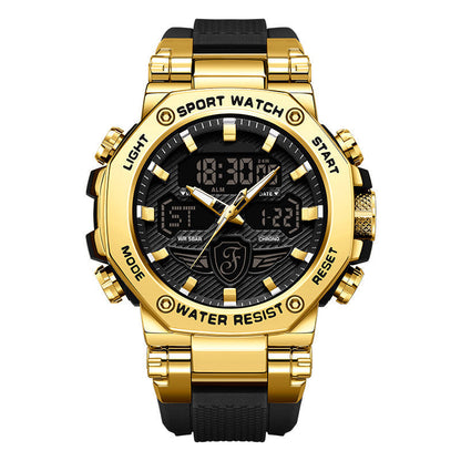 🔥 58% OFF! ⏰ Men's Multifunction Waterproof Luminous Watch – Dual Display, 50M Water Resistance & Glow-in-the-Dark Readability 🌙⌚