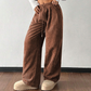 ✨💖 Retro-Chic Vibe | High-Waist Corduroy Trousers | Textured & Relaxed Fit 🕶️【-60%】