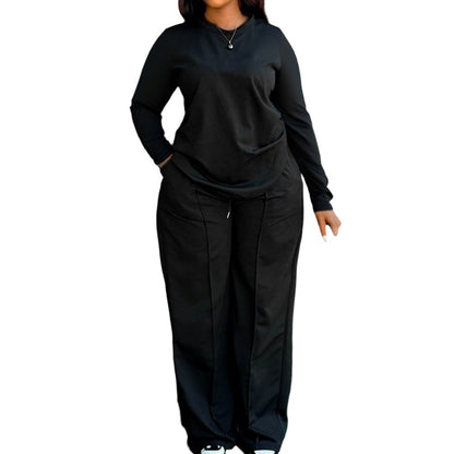 😌 Effortless Lounge Luxe | Long Sleeve Top & Pants Set | All-Day Comfort Combo ✨【Free Shipping】