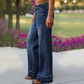 👖 Versatile Staple | Pocket Detail Flare Jeans | Day to Night Outfit 🌈【-50% Off】