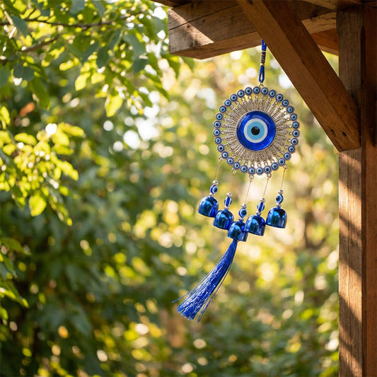 🏆 2026 Bestseller Gift | Authentic Nazar Amulet Wind Chime for Home 🔔【Limited Offer】