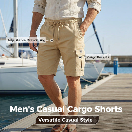 ✨ 2026 Essential Comfort | Drawstring Cargo Shorts | Lightweight for Everyday 👖【Best Seller】