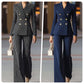 📢📢60% OFF !!!⏰Women's Pinstripe Double-Breasted Suit Set