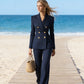 📢📢60% OFF !!!⏰Women's Pinstripe Double-Breasted Suit Set