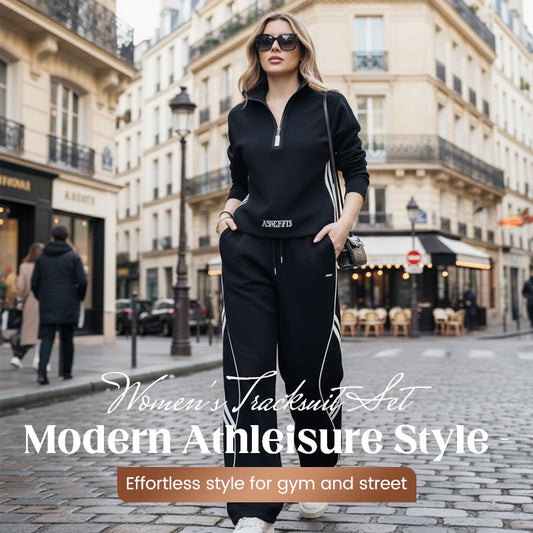 🔥 2026 Must-Have: Effortless Chic | Women‘s Half-Zip Tracksuit Set | All-Day Comfort ☁️【60% OFF】